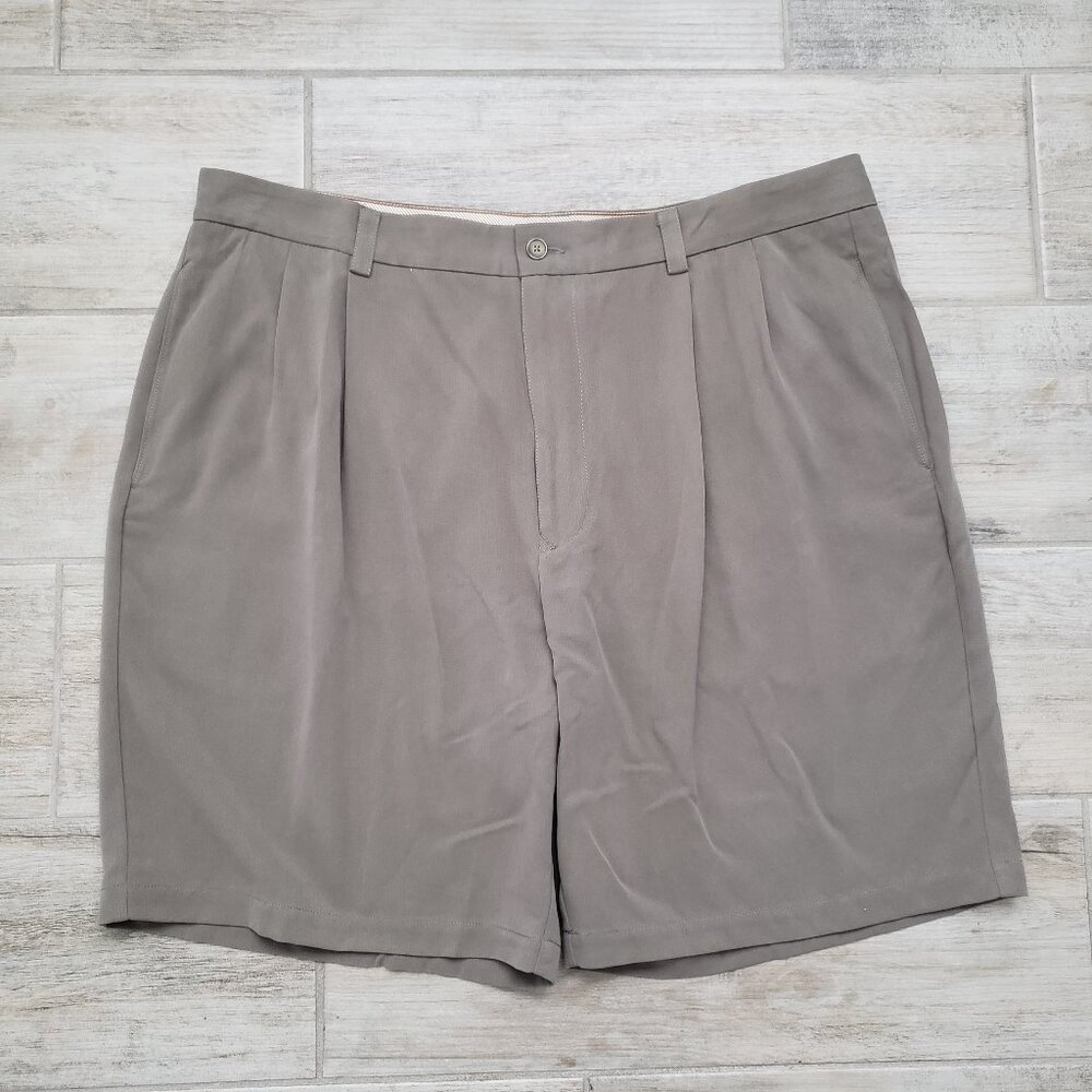 Tommy Bahama Silk Shorts Men's Pleated Preppy Casual Resort Vacation Cruise 40